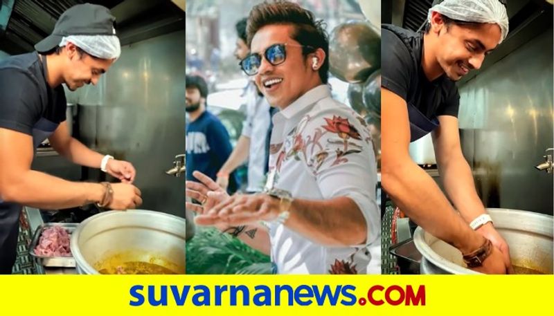 bigg boss Kishen Bilagali cooks donne biryani video vcs