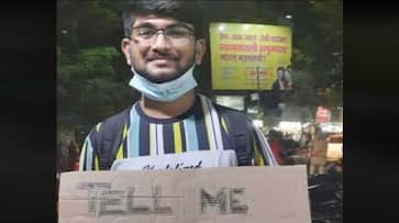 Standing on road, 22-year-old asks people to narrate their stories