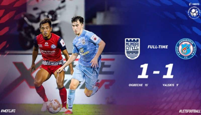 ISL 2020: Mumbai City FC Jamshedpur FC match Draw, Mumbai tops in points table CRA