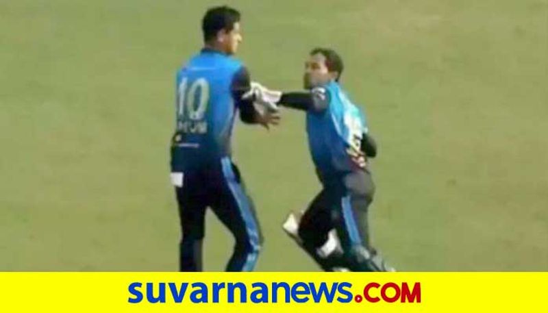 Bangladesh Cricketer Mushfiqur Rahim threatens to throw the ball at teammate kvn