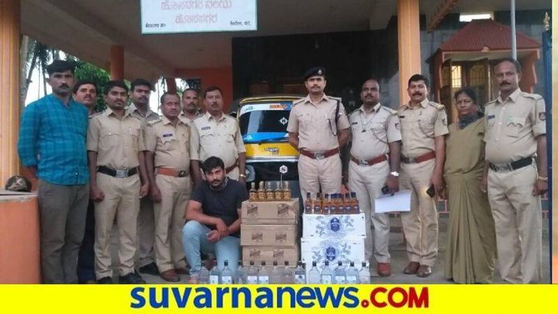 71 liter Goa liquor Sized in Shivamogga snr