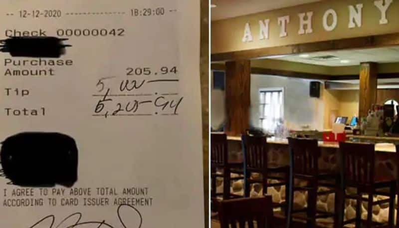 customer gifted 5000 us dollars as tip