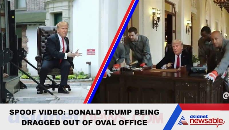 Spoof Video: Donald Trump being dragged out of Oval Office has gone viral - gps