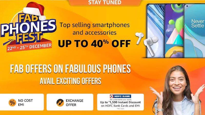 Amazon Fab Phones Fest Sale Begins on December 22 to 25 and Brings Up to 40 Percent Off on Smartphones, Accessories