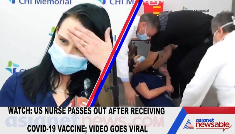 Watch US nurse passes out after receiving COVID-19 vaccine; video goes viral-TGY