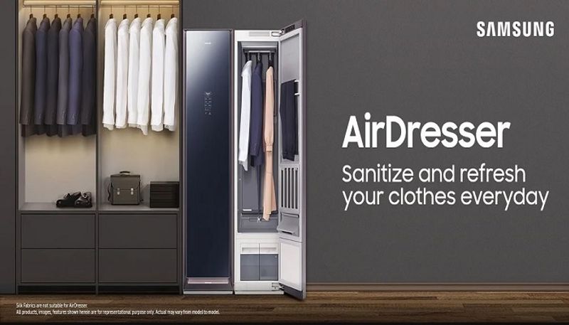 samsung launches new airdresser  that kills 99 percent of bacteria and viruses on clothes