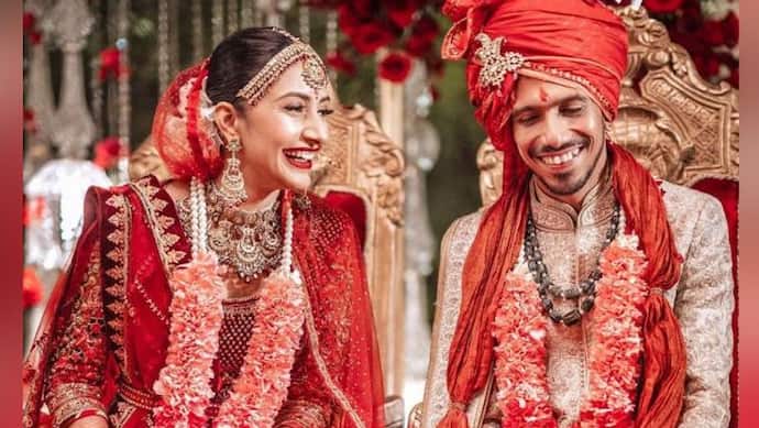 <p>Indian leg-spinner has been in the headlines since Tuesday night, following his marriage to YouTube choregrapher, Dhanashree Verma. The couple tied the knot in a private ceremony, as the wedding took place in the traditional Indian style.</p>

