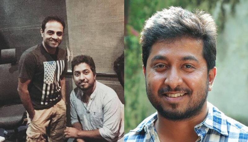 vineeth congratulate to shaan rahman for his first music composition in tamil