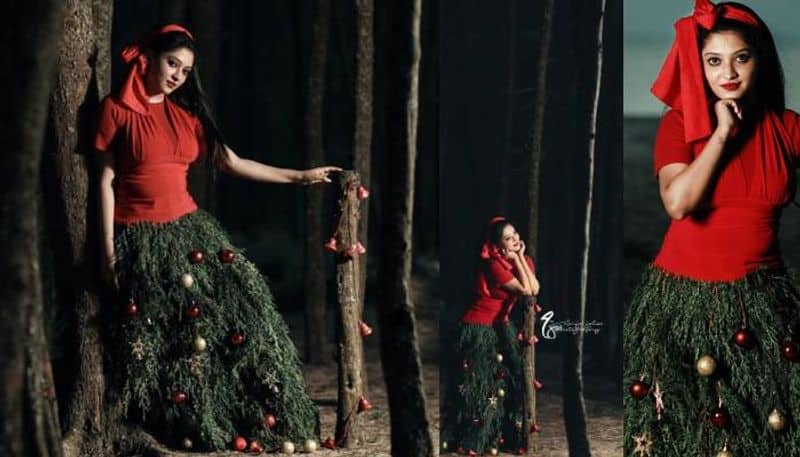 actress vismaya christmas special photoshoot