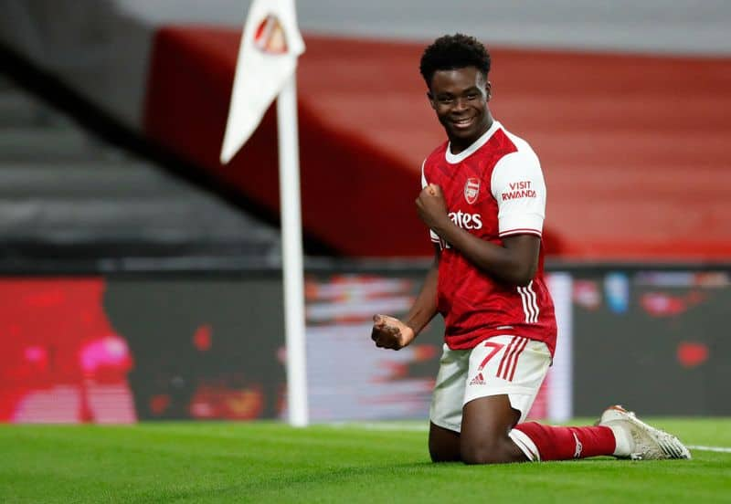 Football Bukayo Saka nears equalling Arsenal's three-decade-old record of consecutive league games osf