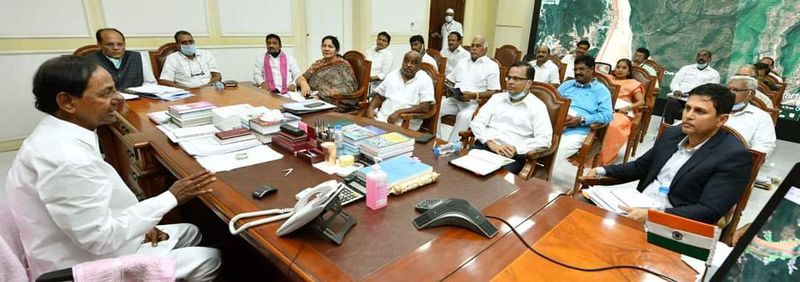 Telangana cabinet begins at Pragathi Bhavan lns