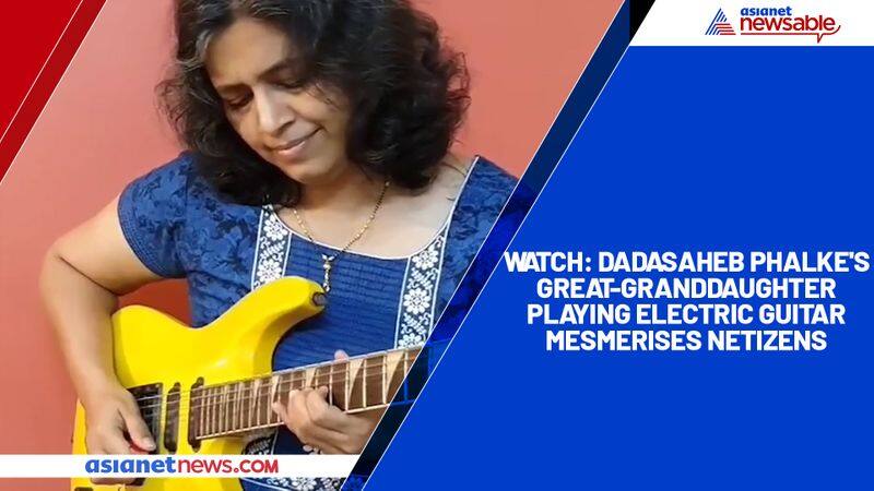 Watch Dadasaheb Phalke's great-granddaughter playing electric guitar mesmerises netizens-tgy