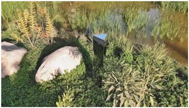 After appearances across the world a monolith turns up in Ahmedabad park