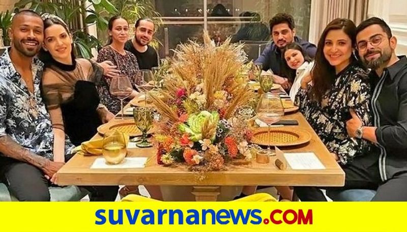 Virat Kohli Anushka Sharma Have New Year's Eve Dinner With Hardik Pandya Family kvn