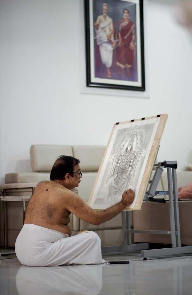 actor brahmanandam pencil sketches are goes viral