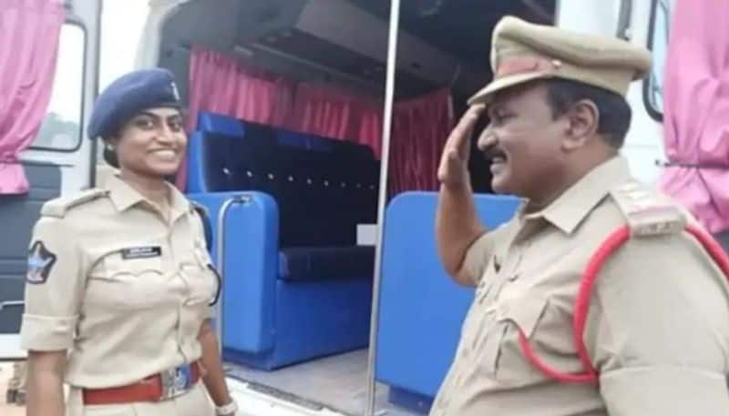 Andhra Pradesh cop salutes daughter on duty in viral pic