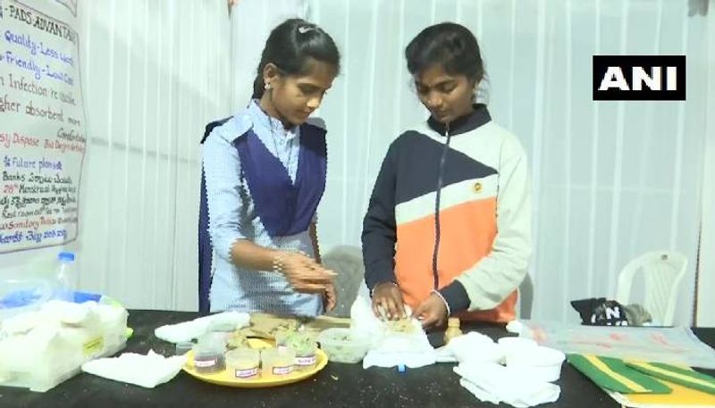 Govt school students in Telangana make zero waste sanitary napkins