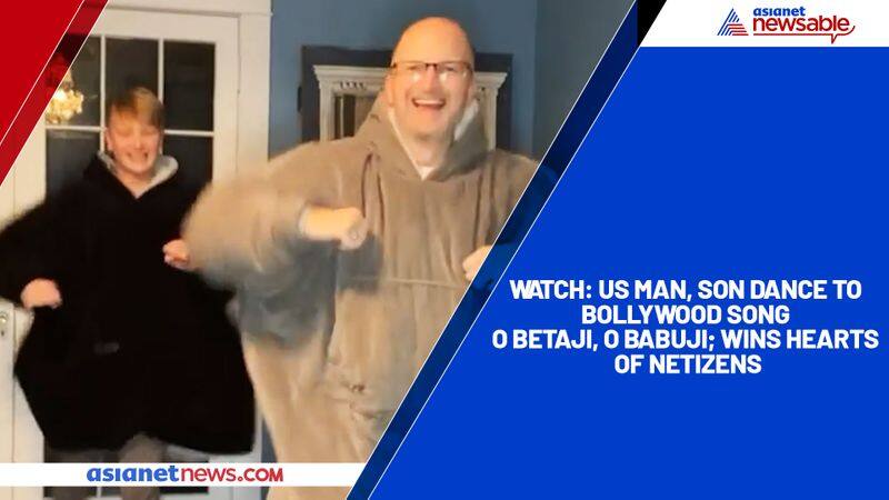 Watch US man, son dance to Bollywood song O Betaji, O Babuji; wins hearts of netizens-tgy