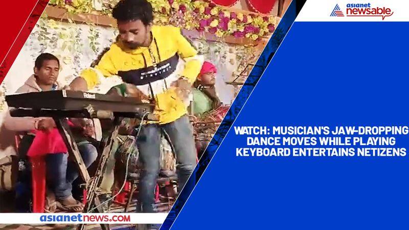 Watch Musician's jaw-dropping dance moves while playing keyboard entertains netizens-tgy