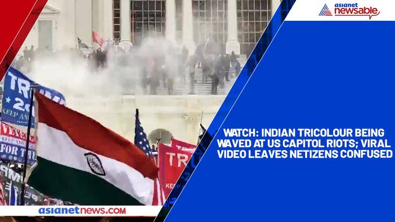 Watch Indian tricolour being waved at US Capitol riots; viral video leaves netizens confused-tgy