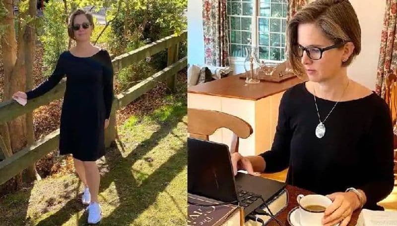 Woman wears same black dress for 100 days in a row