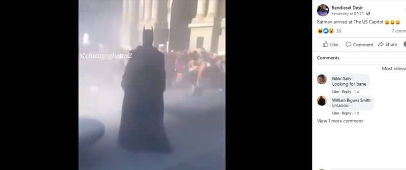 Batman video is not from Capitol Hill