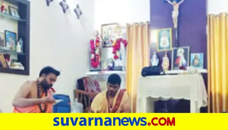 Sriramulu performs Istalinga pooja in Christians house dpl