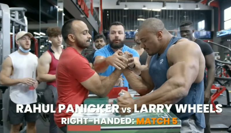 Rahul Panicker defeat world strongest bodybuilder Larry Wheels in a super match ckm