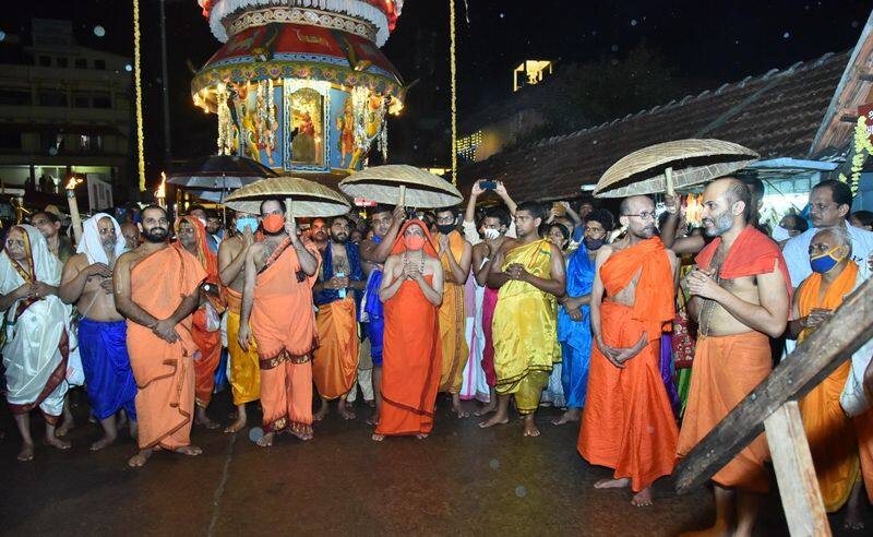 Lord Krishna statue established Day Celebrates In Udupi rbj