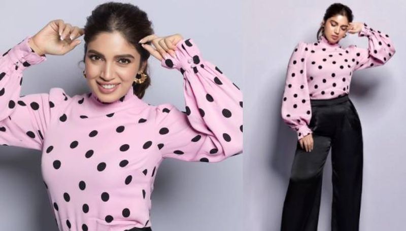 Bhumi Pednekar in polka dots outfit