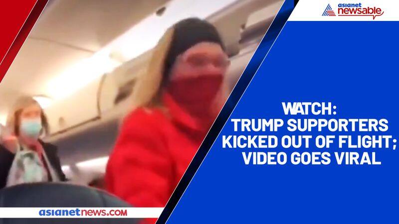 Watch Trump supporters kicked out of flight; video goes viral-TGY