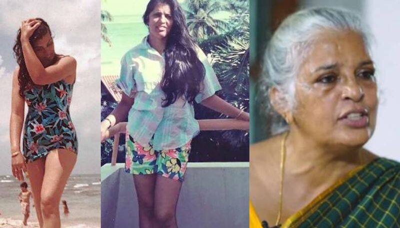 rajini chandy in swim suit old photos