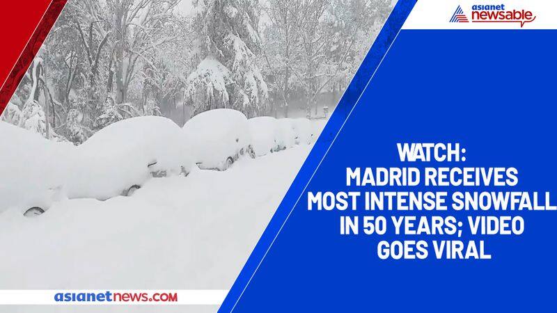 Watch Madrid receives most intense snowfall in 50 years; video goes viral-TGY