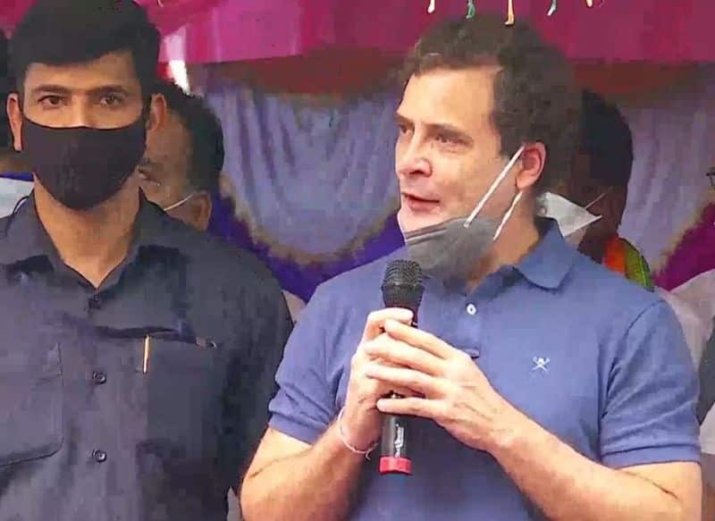 Rahul Ghandi visit Kudala Sangama in Bagalkote nbn