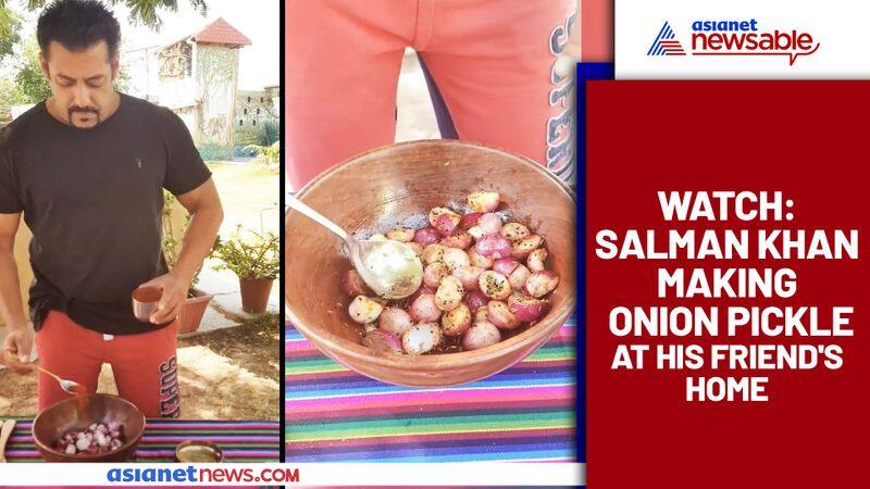 Heres how Salman Khan prepares yummy onion pickle; Check out - gps