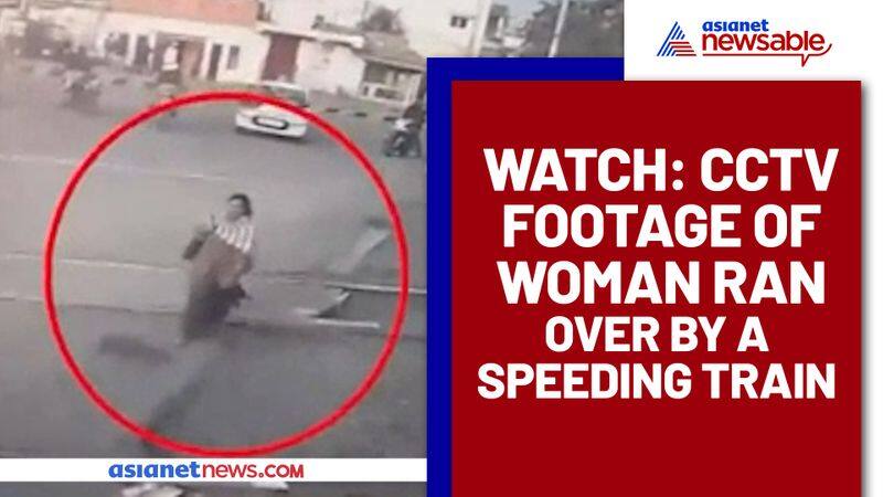 Woman run over by a speeding train; Watch viral video - gps