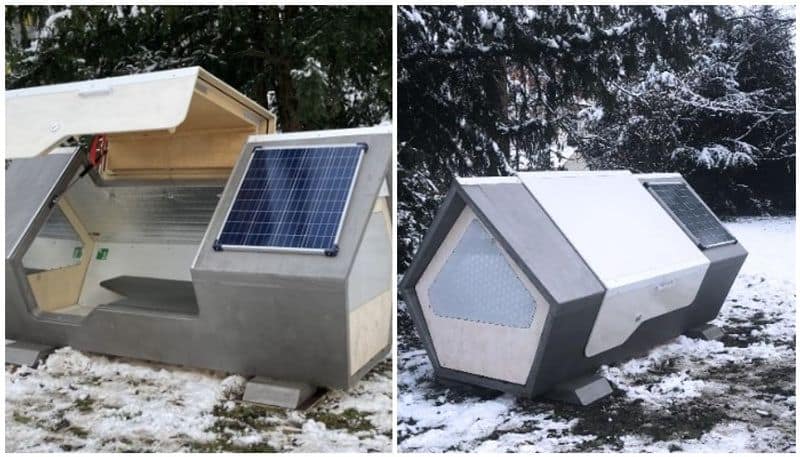 German city Ulm builds sleep pods to homeless to survive winter