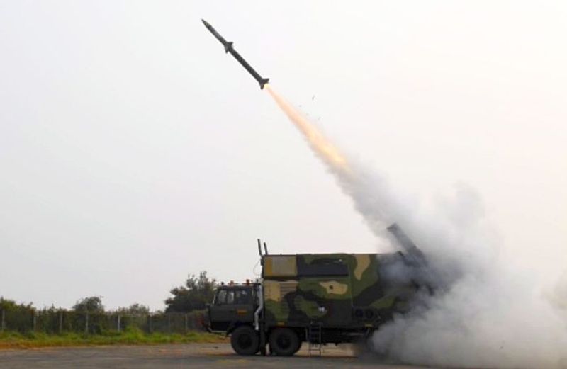 successfully test fires surface to air Akash NG missile