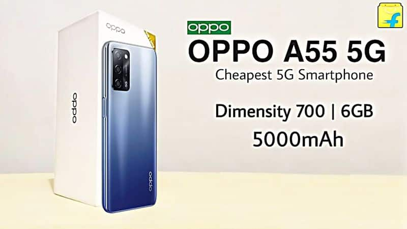 Oppo A55 5G smartphone With Dimensity 700 SoC, 5,000mAh Battery Launched: Price, Specifications