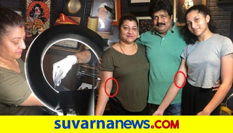 malashree ramu gets first tattoo sets twin with daughter goals vcs