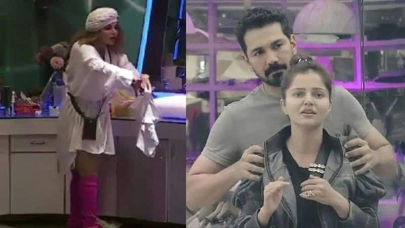 Rakhi Sawant cuts Abhinav Shukla's undergarments as he continues to ignore her dpl