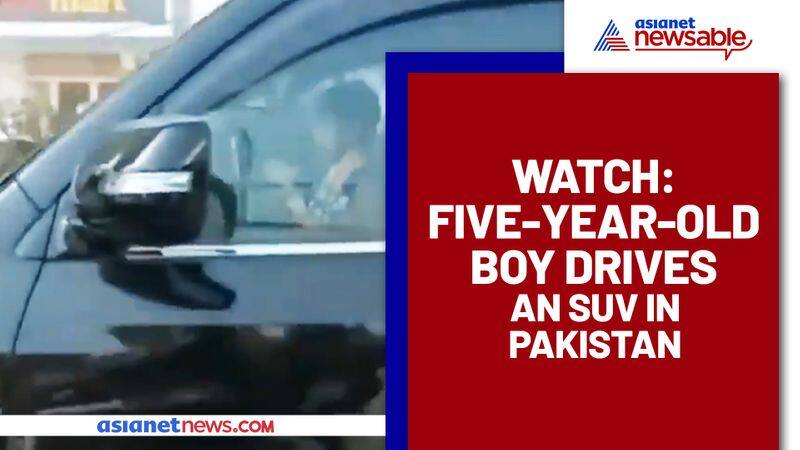 5-year-old drives SUV on a busy highway in Pakistan; Video goes viral - gps