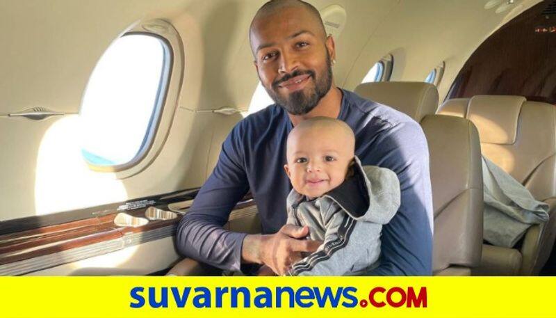 Hardik Pandya gushes over his son Agastya boarding his first flight Natasa Stankovic is all hearts dpl