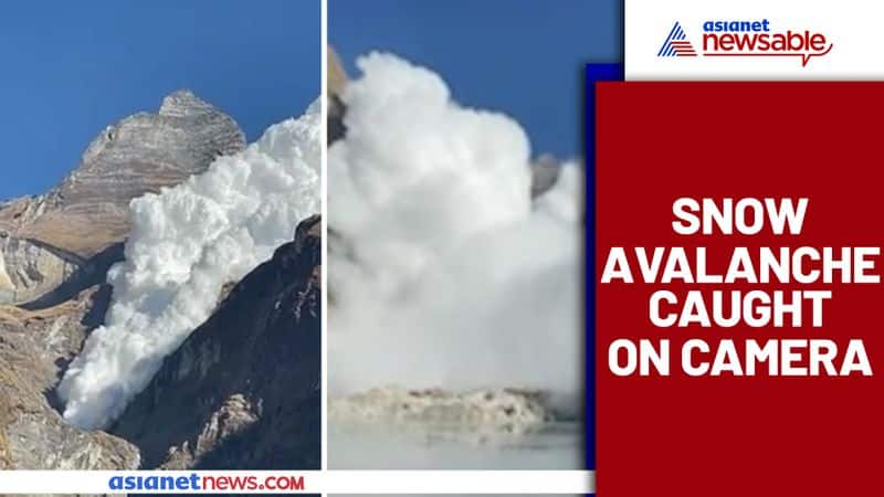 Viral Video: Tourist captures massive avalanche in the Himalayas - vpn