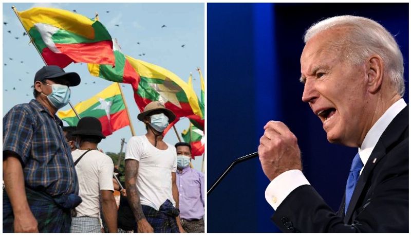 Among new wave of arrests, US President Biden orders sanctions against Myanmar after military coup-dnm