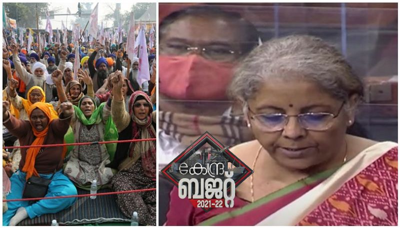 union budget 2021 protest by pujab mps in parliament in budget presentation