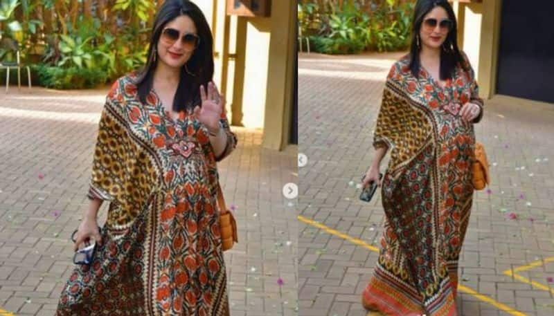 Kareena Kapoor Khan in kaftan with luxurious bag