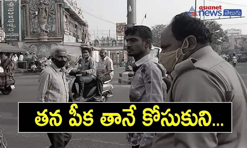 husband suicide attempt in vijayawada