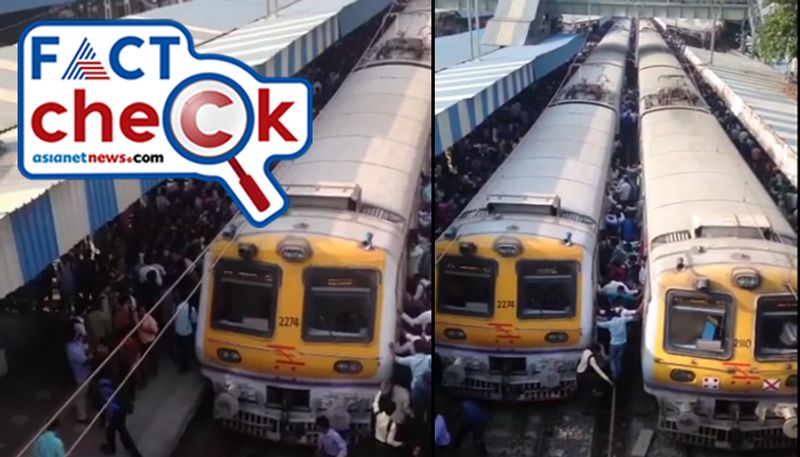 Truth behind viral video of rush at Borivali station after local trains resumed