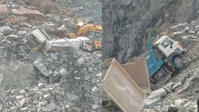 kanchipuram stone quarry accident..2 people dead